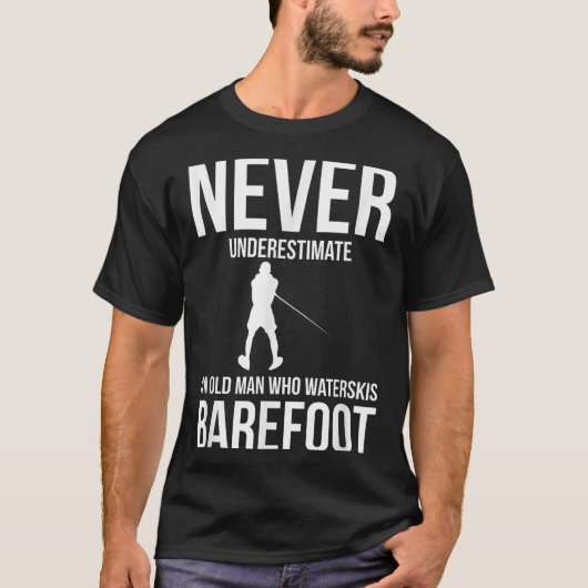 裸足のウォータースキー用品 Tシャツ (正面)