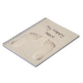 裸足のプリントインサンド ノートブック (左側)