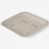 裸足のプリントインサンド ペーパープレート (傾斜あり)