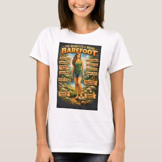 裸足のメリット Tシャツ