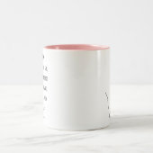 裸足の夢と子供時代の反響 ツートーンマグカップ (中央)