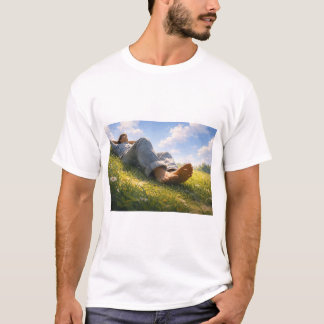 裸足の男性 Tシャツ