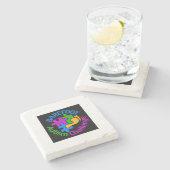 裸足の自閉症チャレンジコースター ストーンコースター (横)