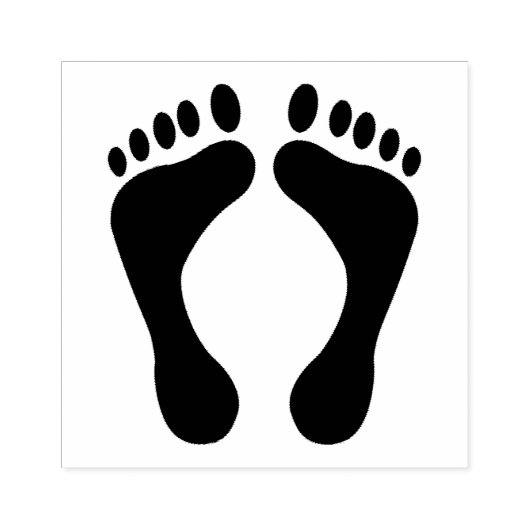 裸足の ラバースタンプ (インプリント)