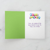 裸足インワイルドフラワーズ誕生日 カード (内部)