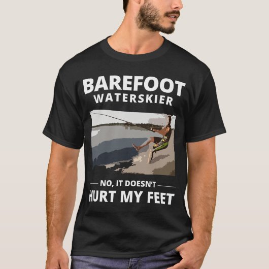 裸足スキーウォータースポーツモーターボート Tシャツ (正面)