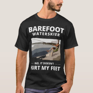 裸足スキー水上スポーツモーターボート Tシャツ