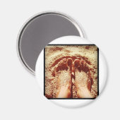 裸足ライフスタイル撮影Daniela Power マグネット (正面/裏面)