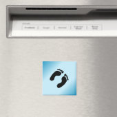 裸足跡（青） マグネット (インサイチュ (食洗機))