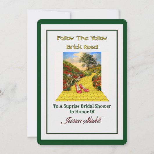 製カスタムブライダルシャワー招待状 招待状 (正面)