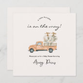 製カスタム秋カボチャ赤ちゃんシャワー (正面/裏面)