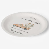 製カスタム秋カボチャ赤ちゃんシャワー ペーパープレート (アングル)