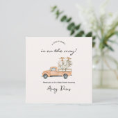 製カスタム秋パンプキンベビーシャワー招待状 サンキューカード (スタンド正面)