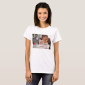 製カスタム造 – 写真と文字Tシャツの追加 Tシャツ (正面フル)