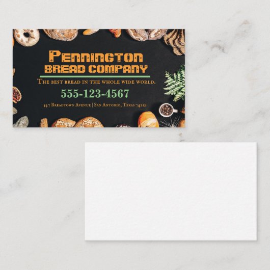製パン会社名刺 名刺 (正面/裏面)