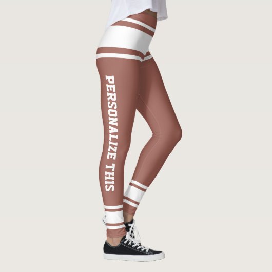 製パーソナライズされたカスタム造 レギンス (右)