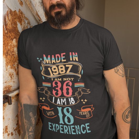 製パーソナライズされたレトロヴィンテージ誕生日カスタム Tシャツ