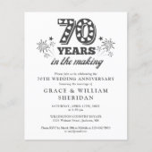 製作中の予算 70周年 フォト招待状 (正面)