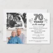 製作中 70周年結婚記念日 2枚の写真 招待状 (正面)