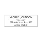 製作者エッグカートンの名前と住所 セルフインキングスタンプ (デザイン)