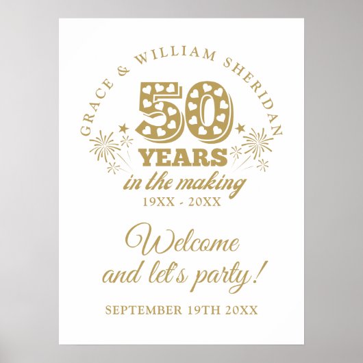 製作50周年おめでとう看板 ポスター (正面)