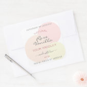 製品かわいらし包装ラベルパステル水彩 スクエアシール (封筒)