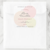 製品かわいらし包装ラベルパステル水彩 スクエアシール (バッグ)