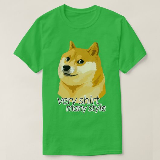 製品ごとに調整されたDOGE Tシャツ (デザイン正面)