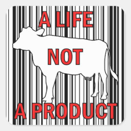 製品ではない生活、ビーガン活動 スクエアシール