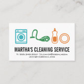 製品とサービスのクリーニング 名刺 (正面)