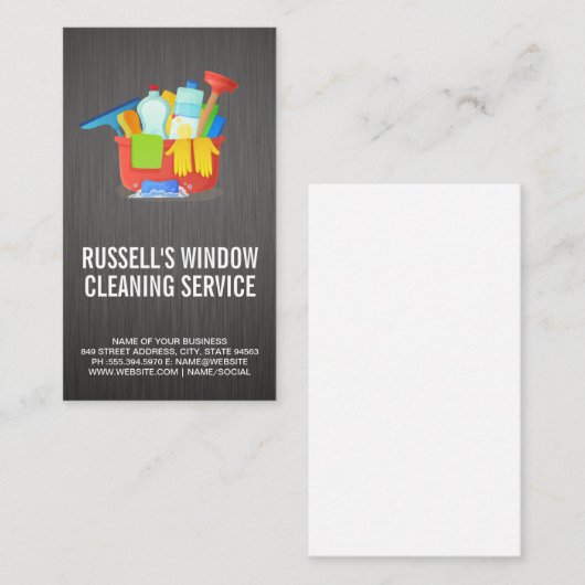 製品とツールのクリーニング 名刺 (正面/裏面)