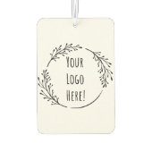 製品のカスタマイズプロゴをパーソナライズする学校 カーエアーフレッシュナー (裏面)