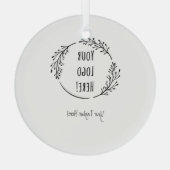 製品のカスタマイズプロゴをパーソナライズする学校 ガラスオーナメント (裏面)