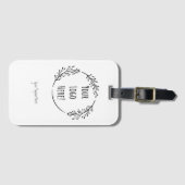 製品のカスタマイズプロゴをパーソナライズする学校 ラゲッジタグ (正面横)