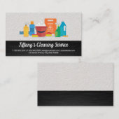 製品のクリーニング | ダークメタリックとウォールのテクスチャ 名刺 (正面/裏面)