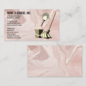 製品のクリーニング | ピンク大理石 名刺 (正面/裏面)