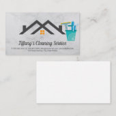 製品のクリーニング | メイドクリーニング | ハウス 名刺 (正面/裏面)