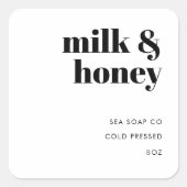 製品のシール スクエアシール (正面)