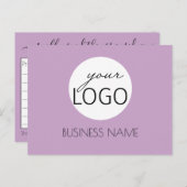 製品の内容リストケーキワックスメルトビジネスロゴ ポストカード (正面/裏面)