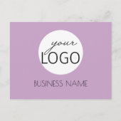 製品の内容リストケーキワックスメルトビジネスロゴ ポストカード (正面)