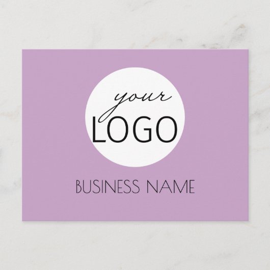 製品の内容リストケーキワックスメルトビジネスロゴ ポストカード (正面)
