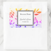 製品の四角形のステッカーラベル 長方形シール (バッグ)