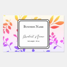 製品の四角形のステッカーラベル 長方形シール