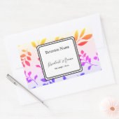 製品の四角形のステッカーラベル 長方形シール (封筒)