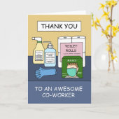 製品の購入者のクリーニングに感謝 カード (黄色い花)