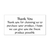 製品を購入していただきありがとうございます ラバースタンプ (インプリント)