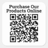 製品を購入オンラインQRコードデザイン大 スクエアシール (正面)