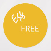 製品アレルギー警告防水ラベル ラベル (デザイン2)