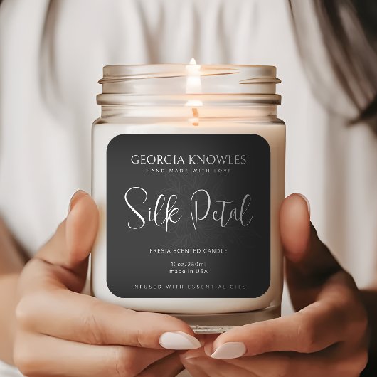 製品エレガントラベルのシール白黒 スクエアシール