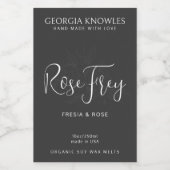 製品エレガントラベルのシール白黒 フードラベル (シングルラベル)